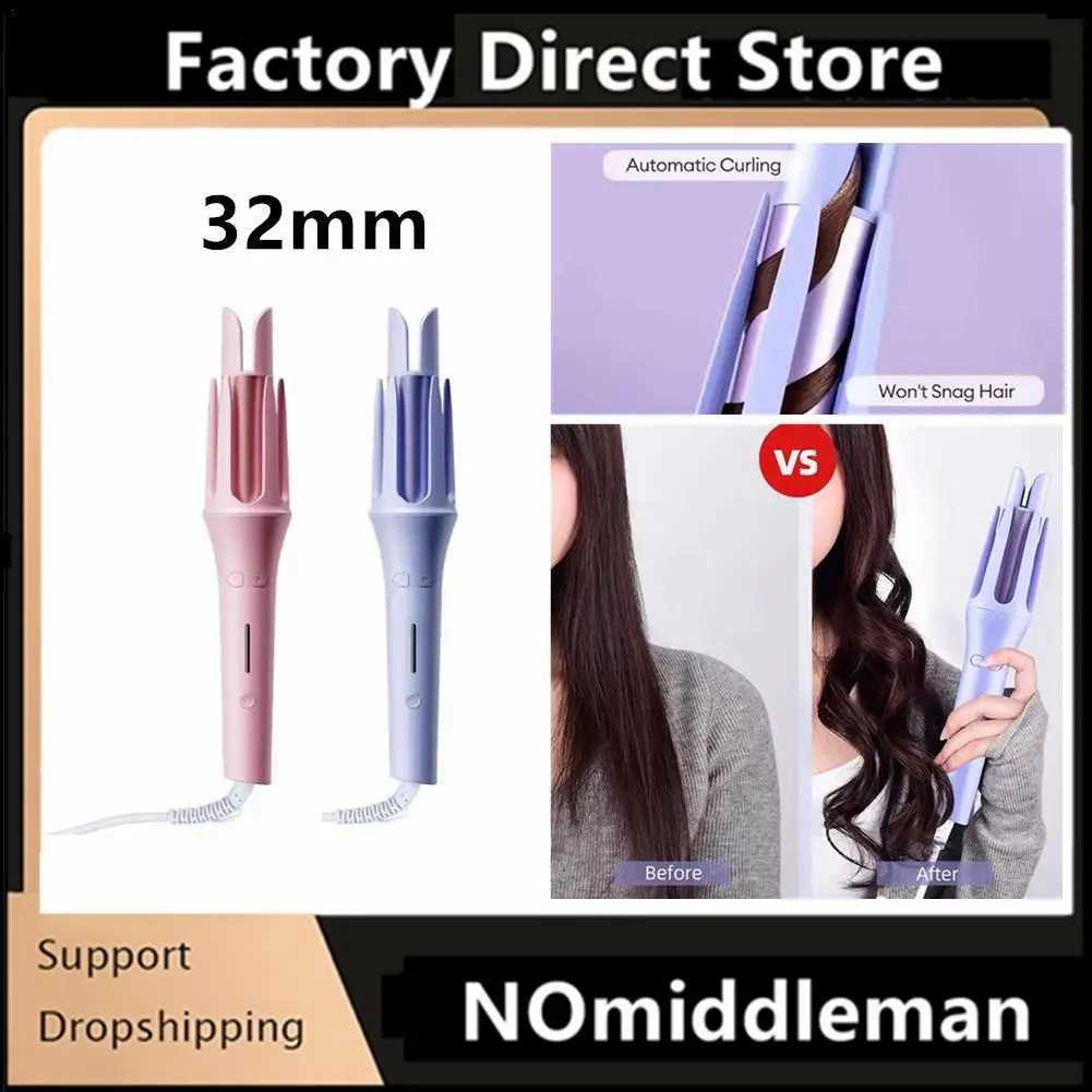 Automatic Curling Iron 32mm Large Roller Anionic Ceramic Curler 4-speed Adjustable Fast Heating Fashionable Styling Tool Simple W241231