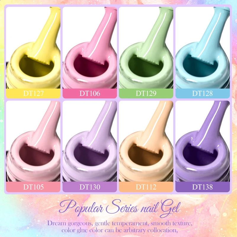 Mtssii 120/60/40/24 Colors Gel Nail Polish Set Semi Permanent Hybrid Gel Varnish Set Base Top Coat Soak Off UV LED Nail 241230