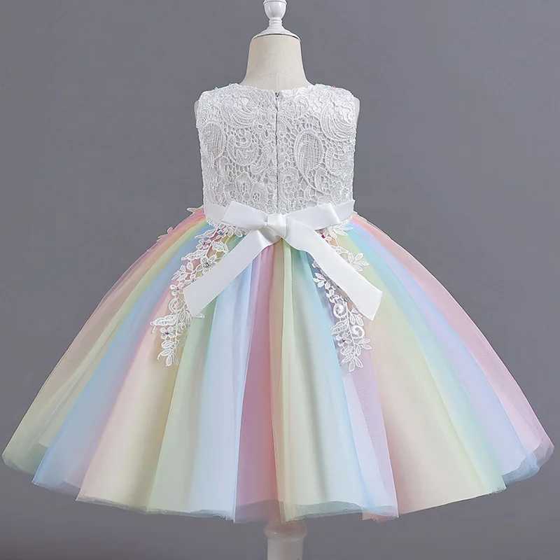 BX8991 Childrens Clothing Childrens Clothing Girls Dress Sparkling Princess Dress Childrens Birthday Par Dress W241231