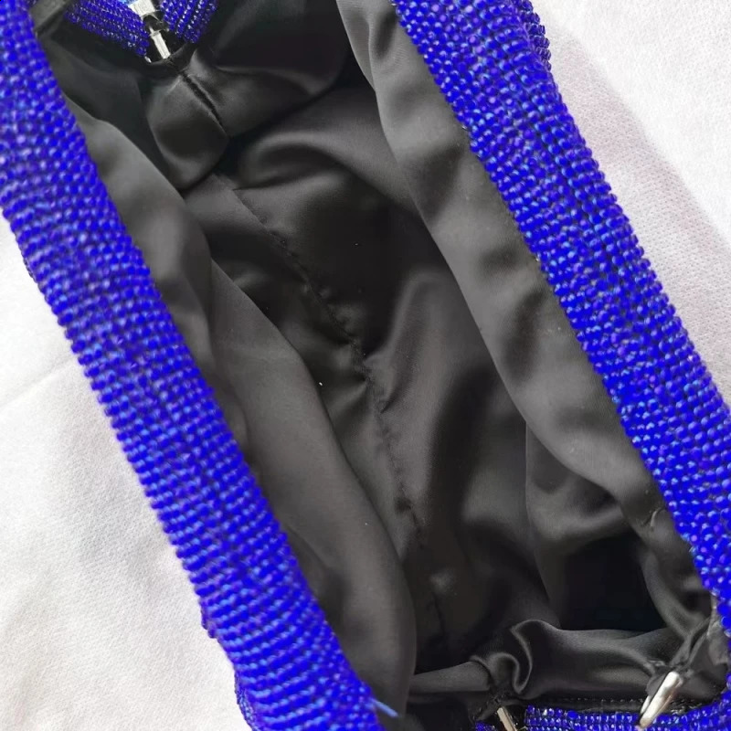 Europe and the United States Ladies Bag Shiny Rhinestone Dinner Bag Clip Drill Bags Clutch Shoulder Slung Ladies Handbag. 241231