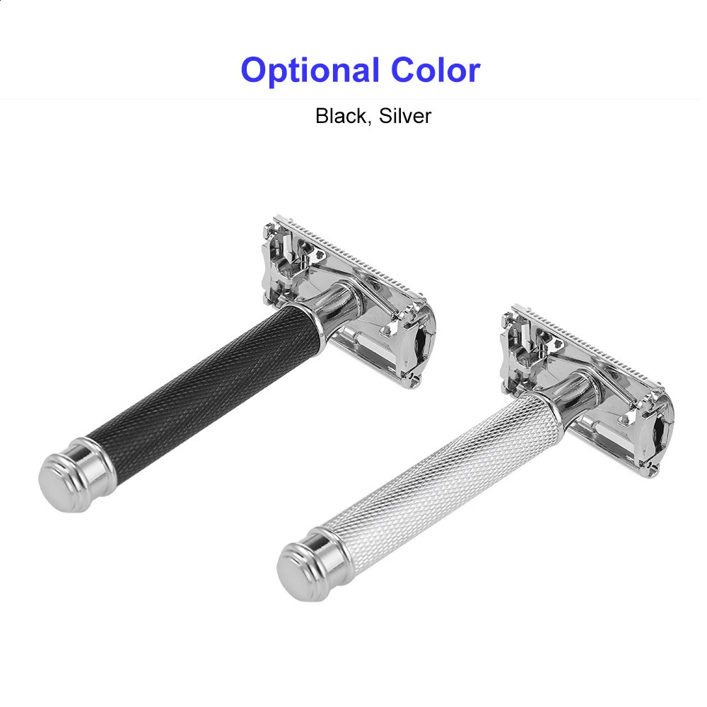 Double Edge Safety Razor Butterfly Open Mens Shaving Razor Classic Manual Shaver for Men Face Cleaning Barber Accessories 241230