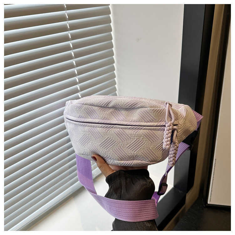 Small Fresh 2024 New Chest Trendy, Fashionable, Stylish, Personalized, Casual Commuter Shoulder Bag, Women's Waist Bag 241231