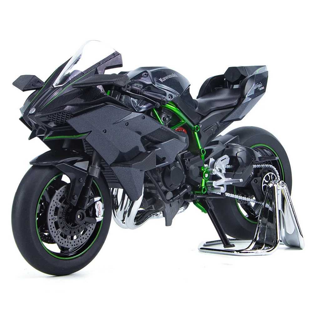 1 9 Kasaki H2R Ninja V4S S100RR alloy die-casting motorcycle model toy car off-road car toy car W241231