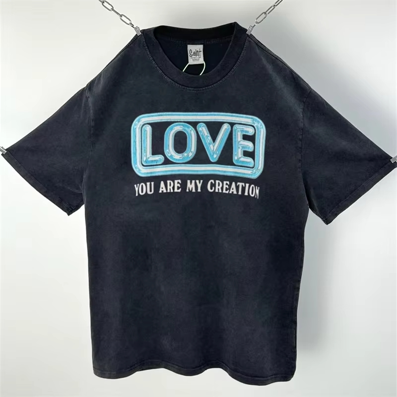 Damaged Sleeveless T Shirt Men Women Heavy Water Tank Top T-Shirt S25514