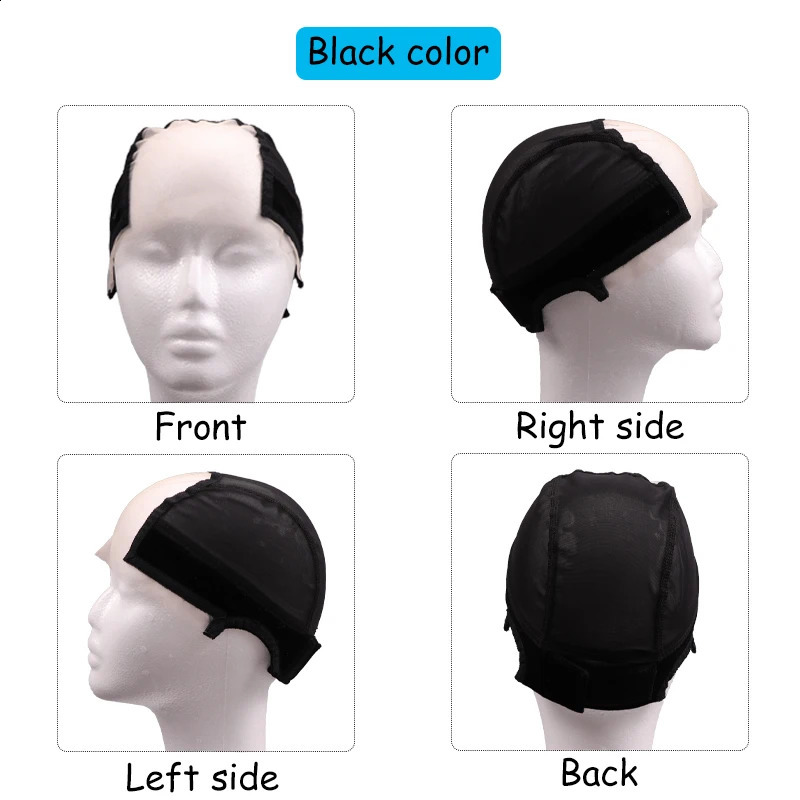 Hd Lace Wig Cap With Velvet Grip Band For Women U Part Lace Wig Caps For Making Wigs Brown Beige Wig Grip Cap With Lace 241230