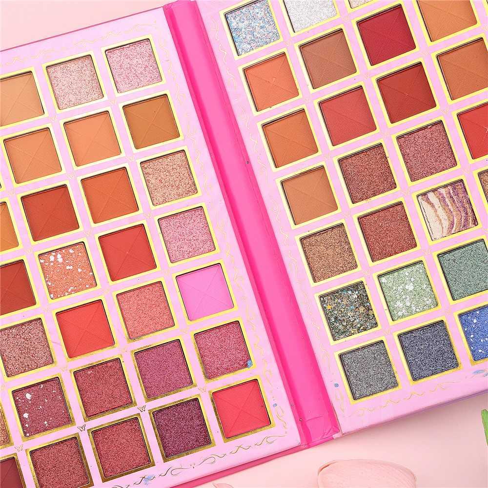 BELZGMEE 70 Colors Beauty Girl Matte Eye Shadow Palette Book Glitter Color eye shadow Professional eye shadow Makeup DIY Role Play W241230