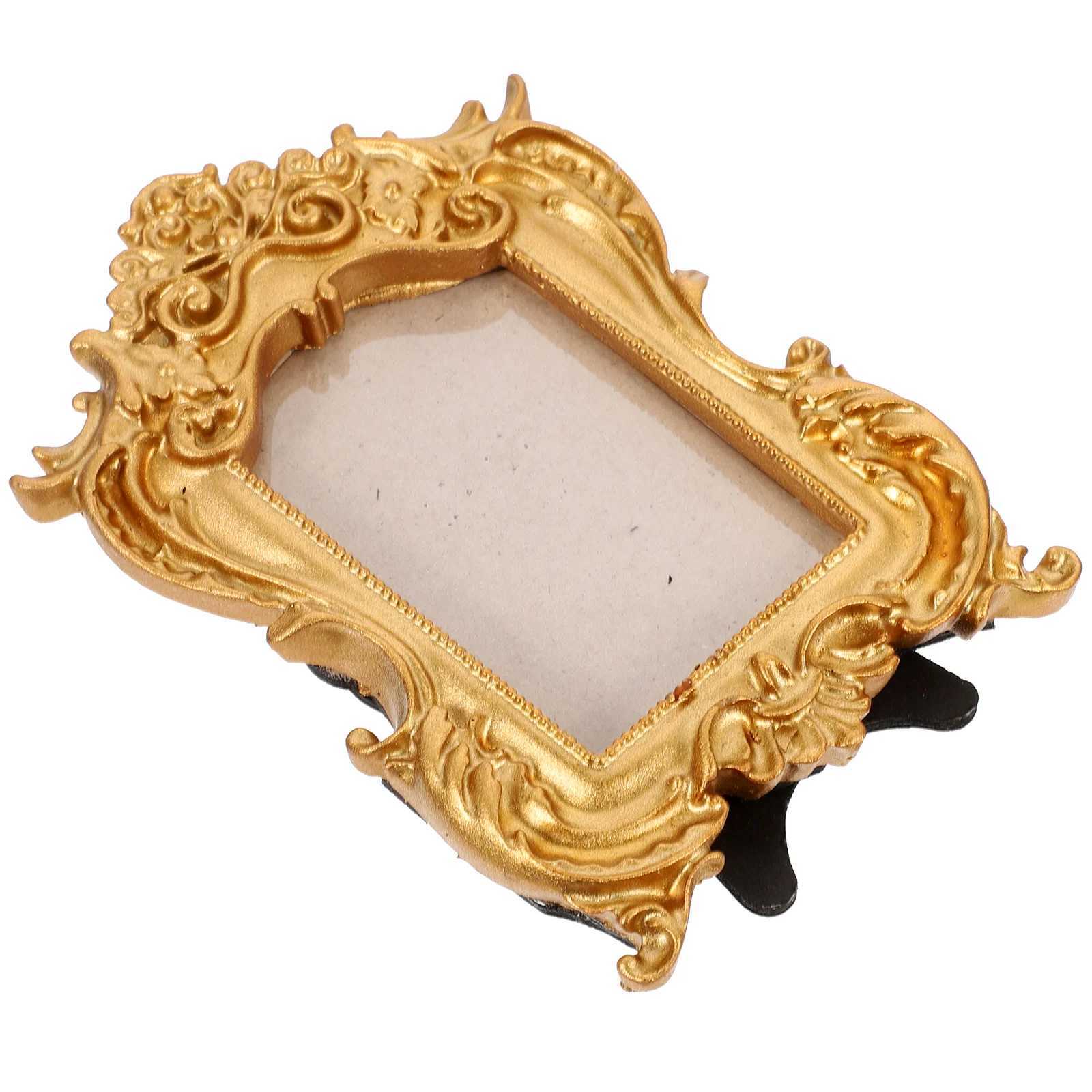 Frames Frame photo holder frame retro display gold desktop rural wedding commemorative Baroque decoration CL241231 H260306