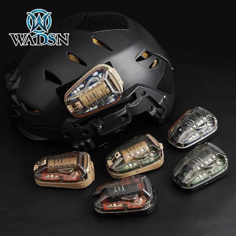 WADSN HEL STAR 6 GEN3 Airsoft sports helmet light blue green red infrared strobe waterproof outdoor survival safety signal flash W241231