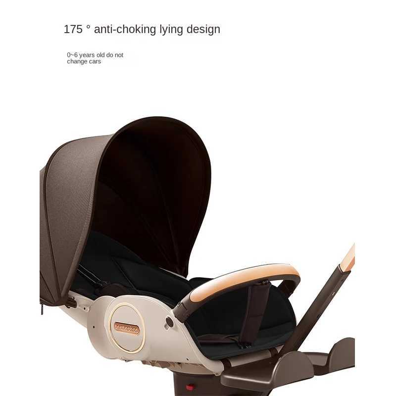 V9 Baby carriage Lightweight Baby Strollers can Sit or Lie Down 0-3 Years Old Folding Two-way High Landscape Newborn StrollerXJ241231