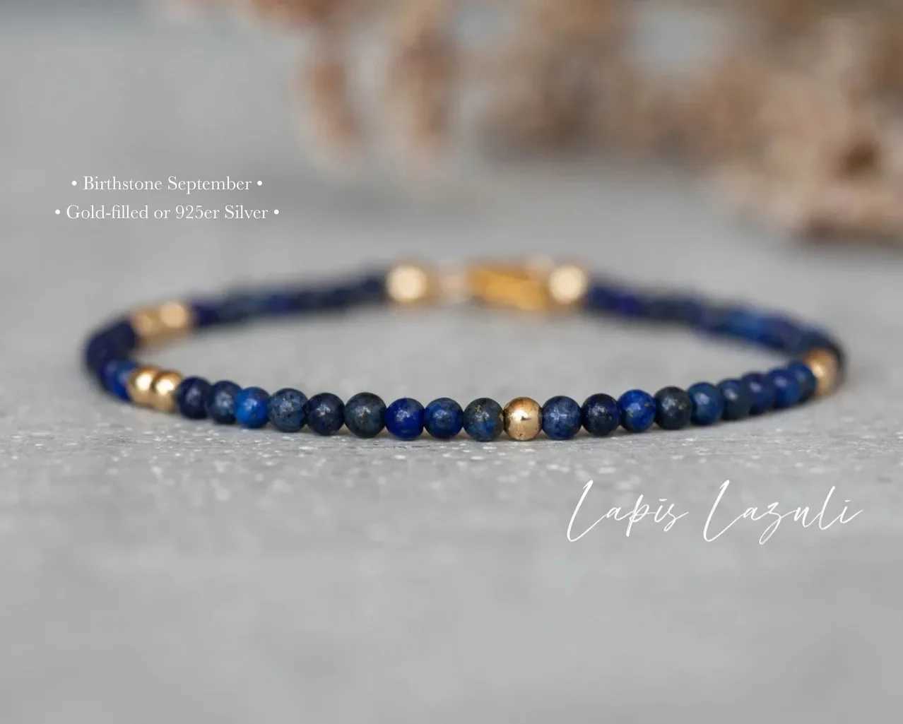 Black agate bracelet agate crystal jewelry black crystal bracelet black bead bracelet Lis Lazuli bracelet W241231