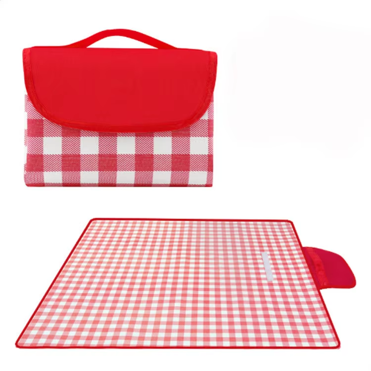 custom outdoor waterproof picnic blanket foldable beach mat for camping traveling