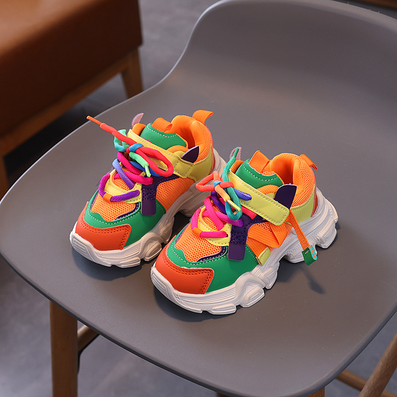 Sport Children Girls Sneakers Toddler Net Mesh Casual Running Shoes Happysteps For Kids Sizes US5.5C-US4Y H0319 XJ260303