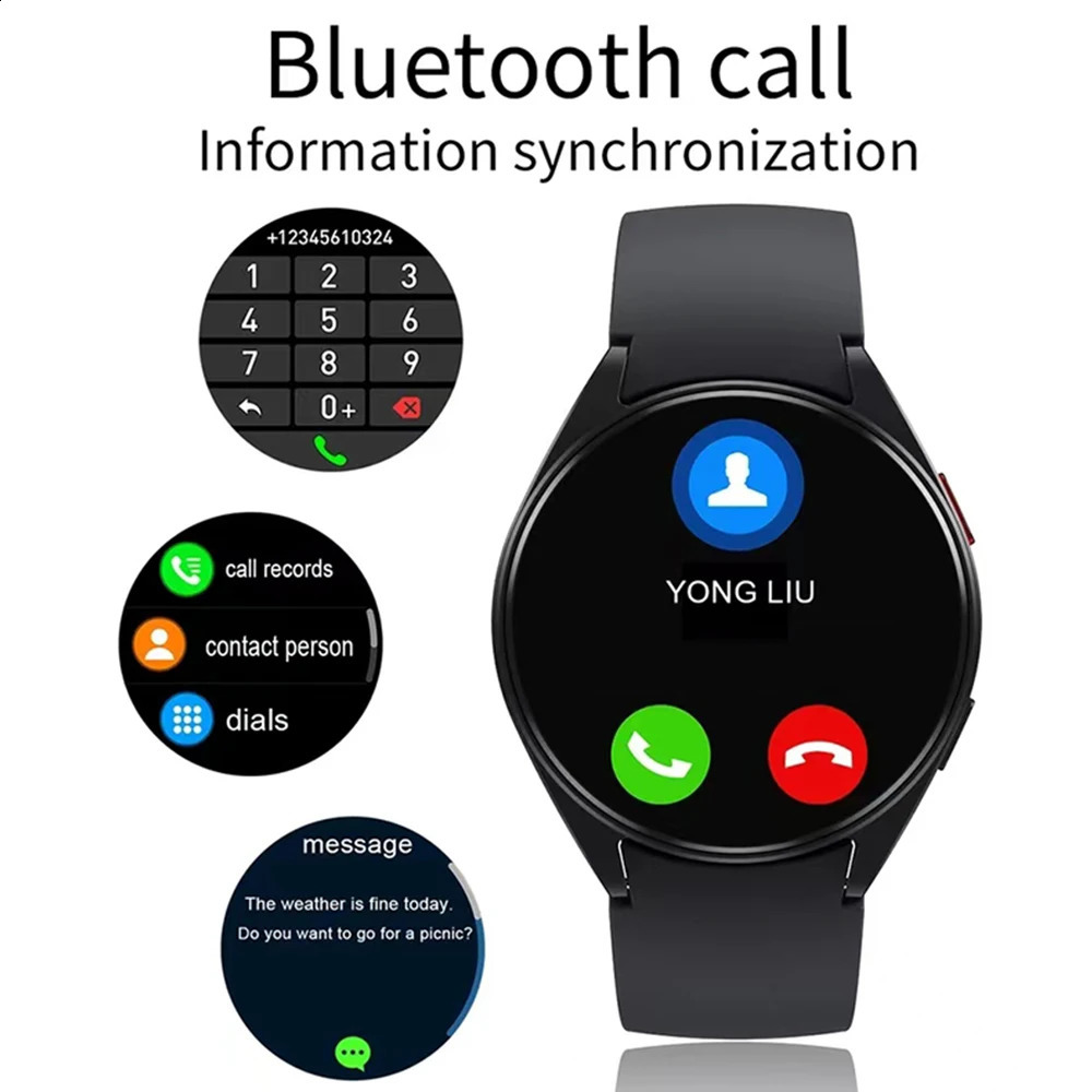 Smart Watch 6 Men And Woman 144 Inch Screen Bluetooth Call Heart Rate Health Monitoring For Sunxing Wacthes Pro Updates 241225