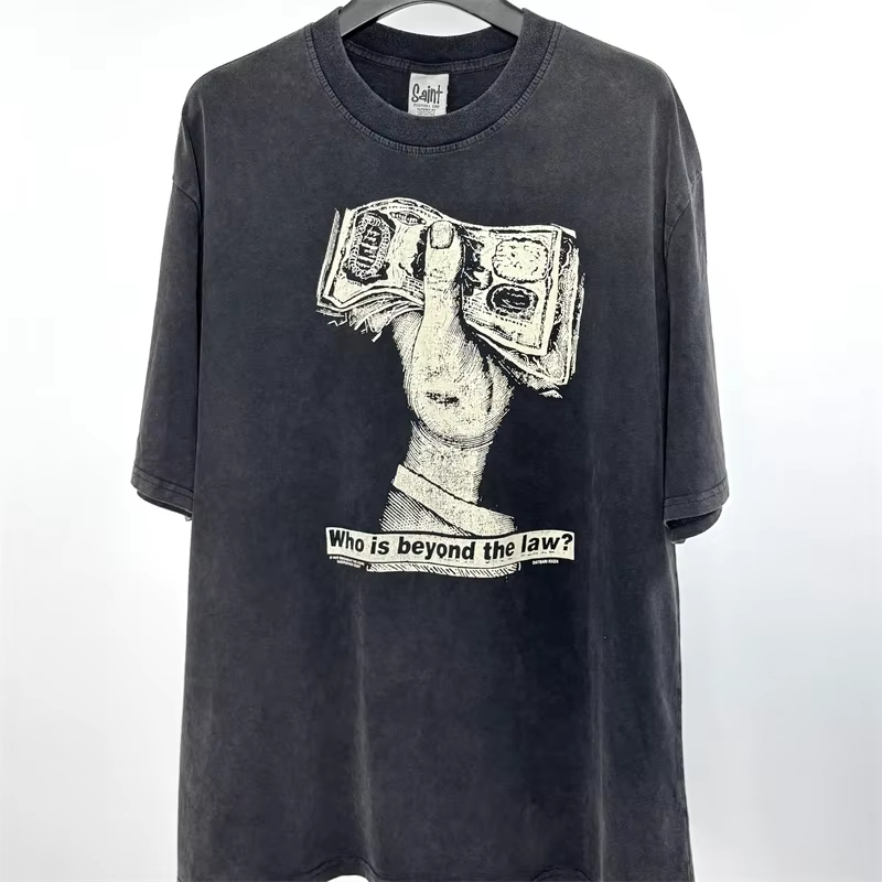 Damaged Sleeveless T Shirt Men Women Heavy Water Tank Top T-Shirt S25514