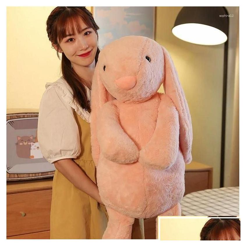 Pillow Jelly Cats Plush Doll Animal Soft Stuffed House Decoration Children Toy Girl Gift Drop Delivery Garden Textiles Home Dhbix