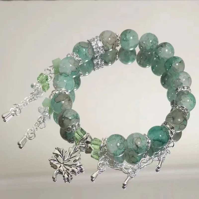 Girlfriend bead tassel bracelet female niche design simple and personalized collision free Versatile Accry W241231