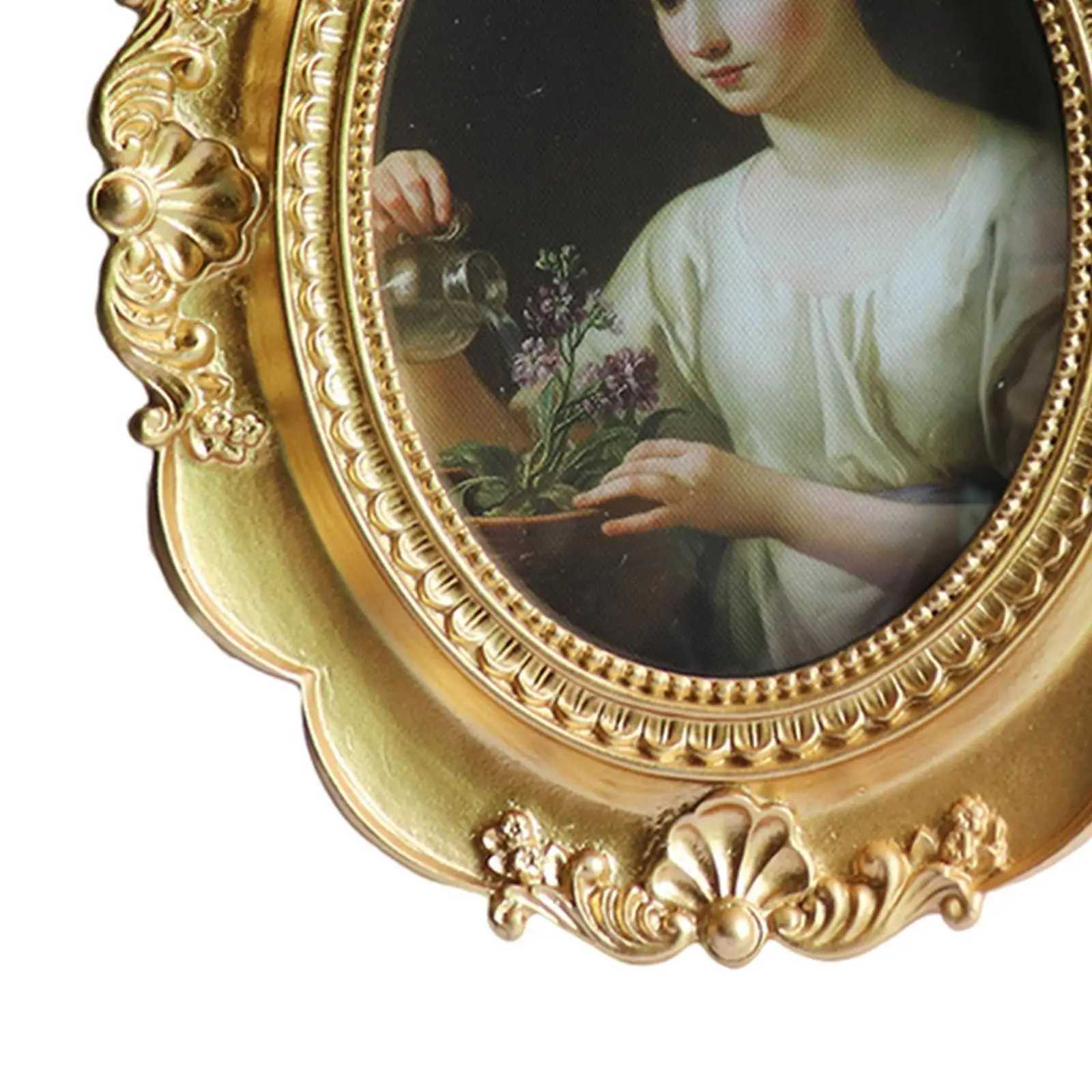 Frames Antique style photo picture frame display card with glass front used for living room office bedroom home decoration and family gatherings CL241