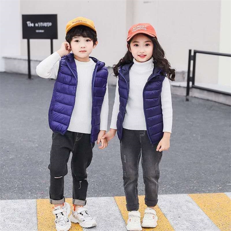 RAISE Autumn Winter Children Boy Outwear Vest 2-12 Year Kid Teenage Boy Hooded Sleeveless Jacket Toddler Kid Boy Waistcoat Parka 241230