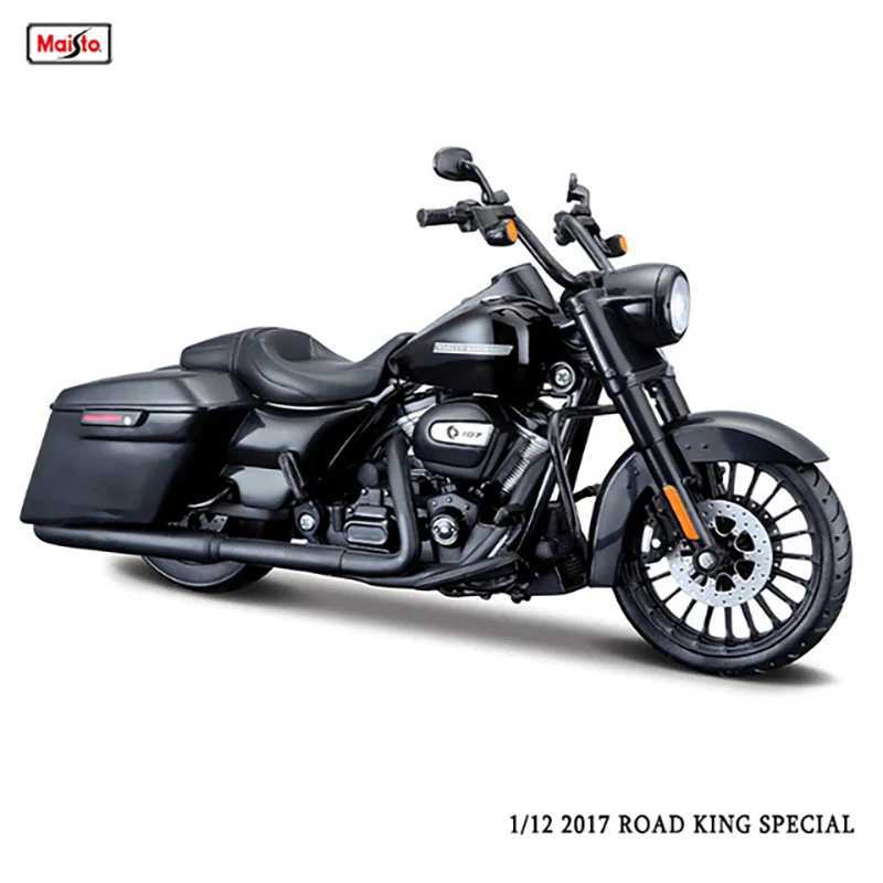 Maisto 1 12 Harley Davidson 2017 Road King Special Classic Static Die Casting Motorcycle Model Collectibles Toy Gifts W241231