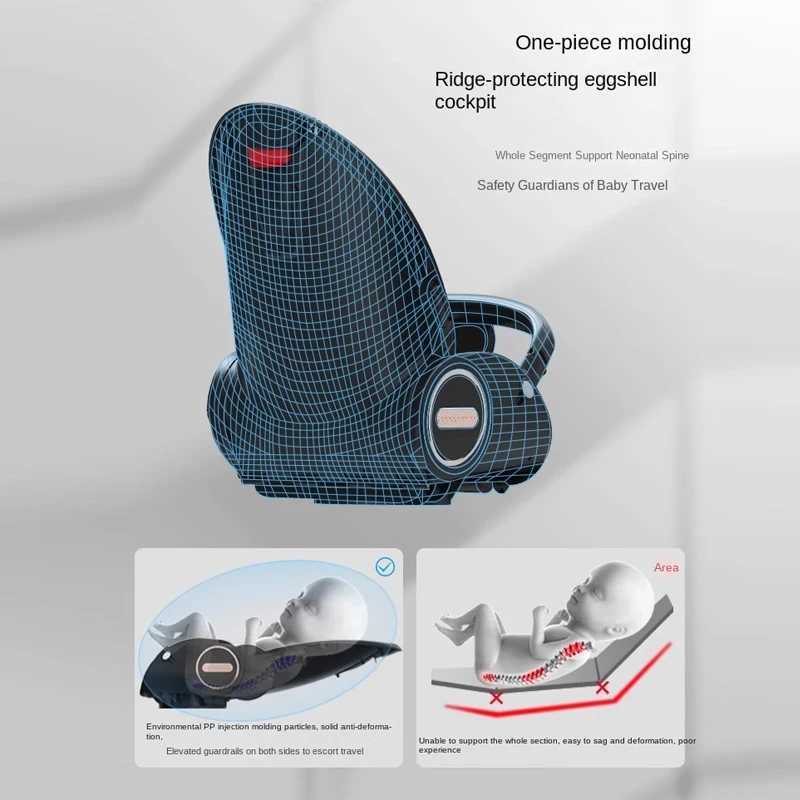 V9 Baby carriage Lightweight Baby Strollers can Sit or Lie Down 0-3 Years Old Folding Two-way High Landscape Newborn StrollerXJ241231