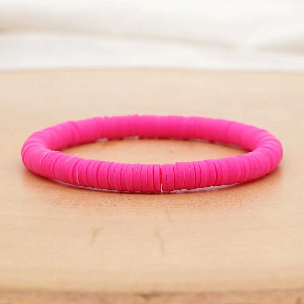 Handmade Colored Polymer Clay Bracelet Pure Handmade Bead Bohemian Bracelet Suitable for Men and Women Covering Items and Free Delivery W241231