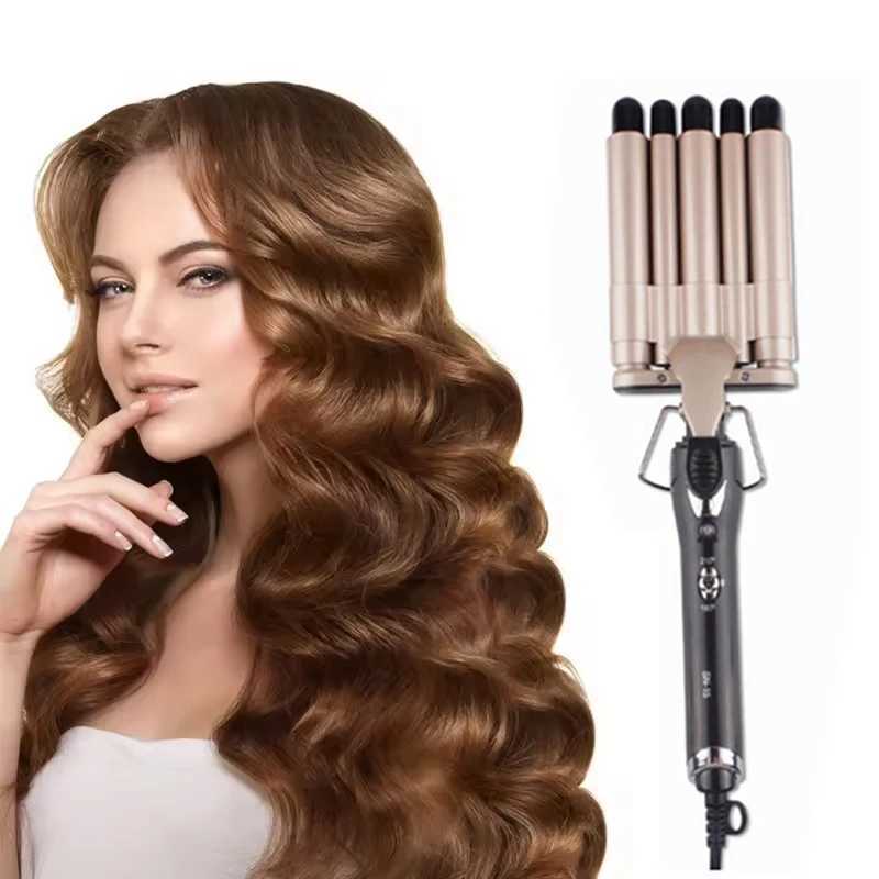 Corrugated cardboard hair styling tool curly iron womens hair curler corn perm fast heating corrugated hair straightener W241231