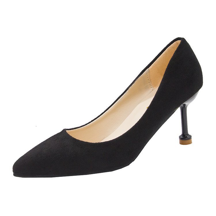 Autumn New Ddmywed Pointed High Women S Fine Heels Internet Celebrity Sexy Black Professional Single Shoes Chinese Brand F Ddmysaturn