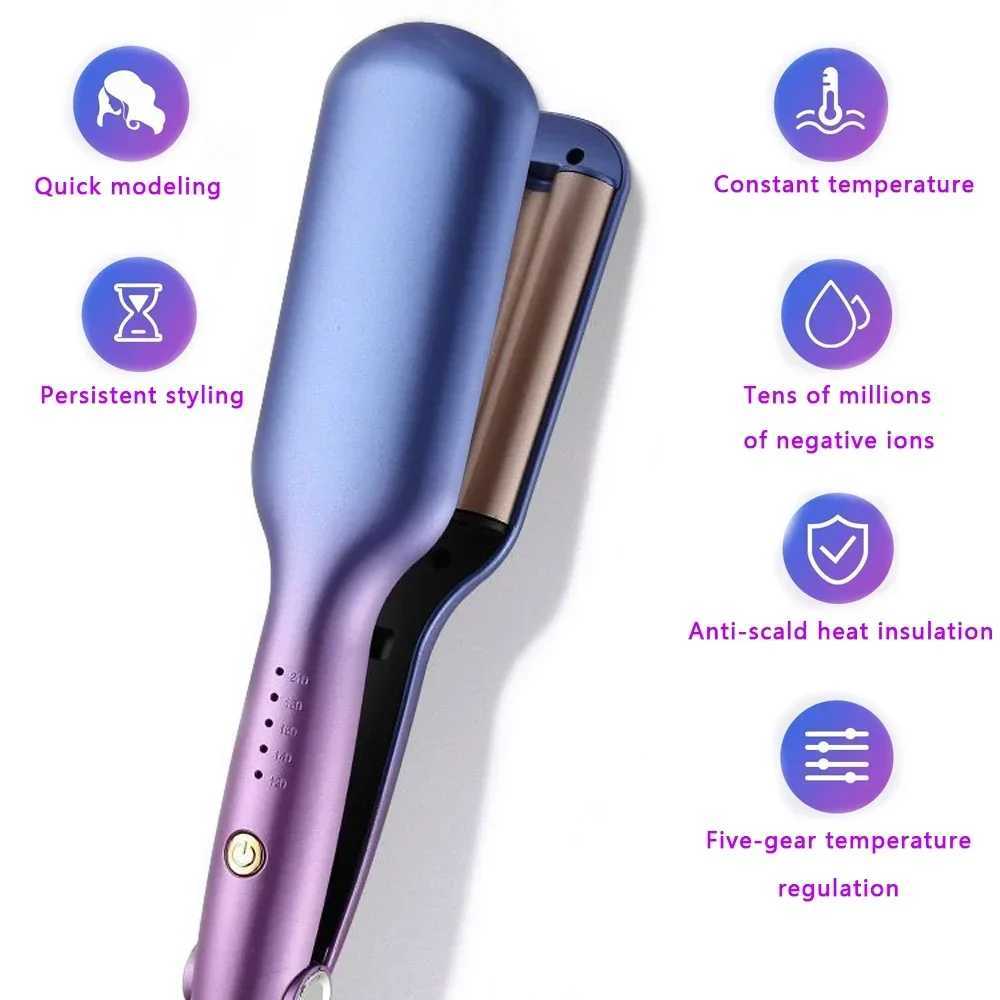 0.6 inch/16mm 3 bucket hair wave beach wave curling iron ceramic curling tool with 5 adjustable temperatures W241231