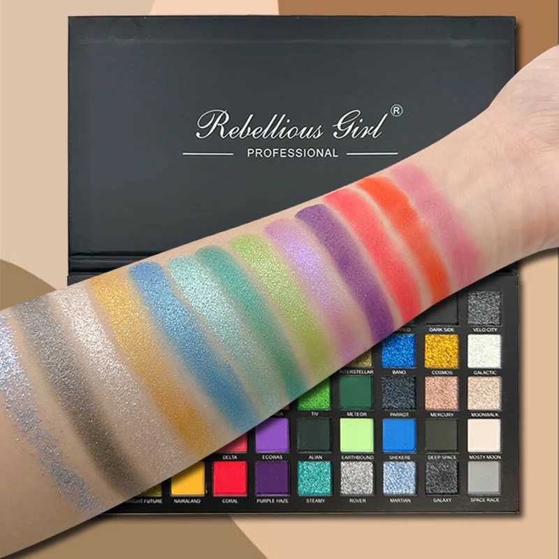 50 color eye shadow matte shimmer cosmetic board High color powder durable waterproof eye shadow cosmetic board W241230