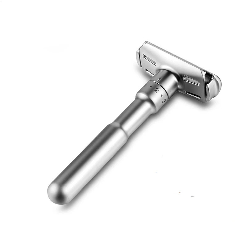 Adjustable Safety Razor Mens Professional Manual Shaver Straight Edge Stainless Steel Barber Razor Men Folding Shaving Tool 241230