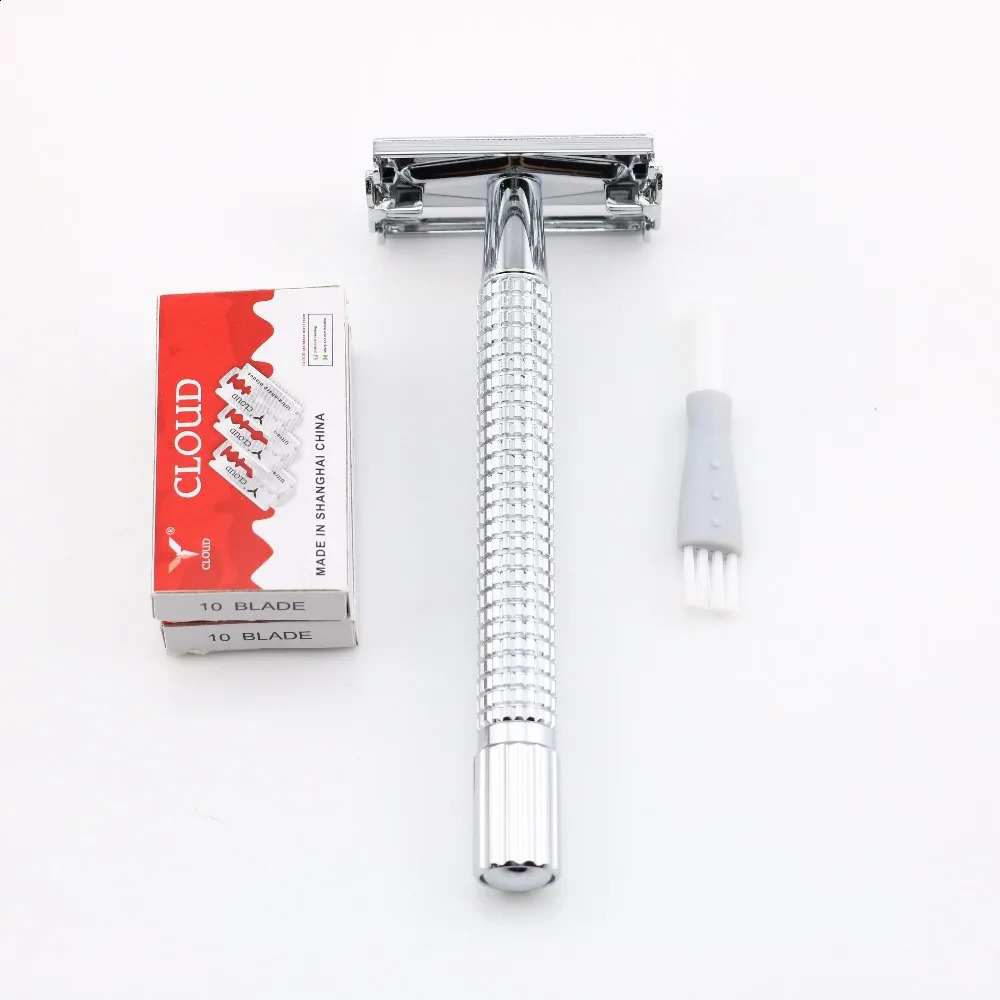 Weishi butterfly safety shaving razors Classic Manual safety razor Long handle Silvery Gun color Bronze Black High quality 241230
