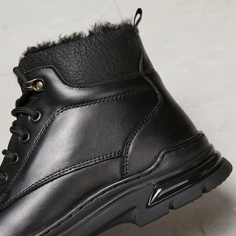 Thickened Wool Martin Boots Winter Strap Thick Bottom Comfortable and Warm Online Men;s Cotton Shoes Dad Shoes Wholesale 241231