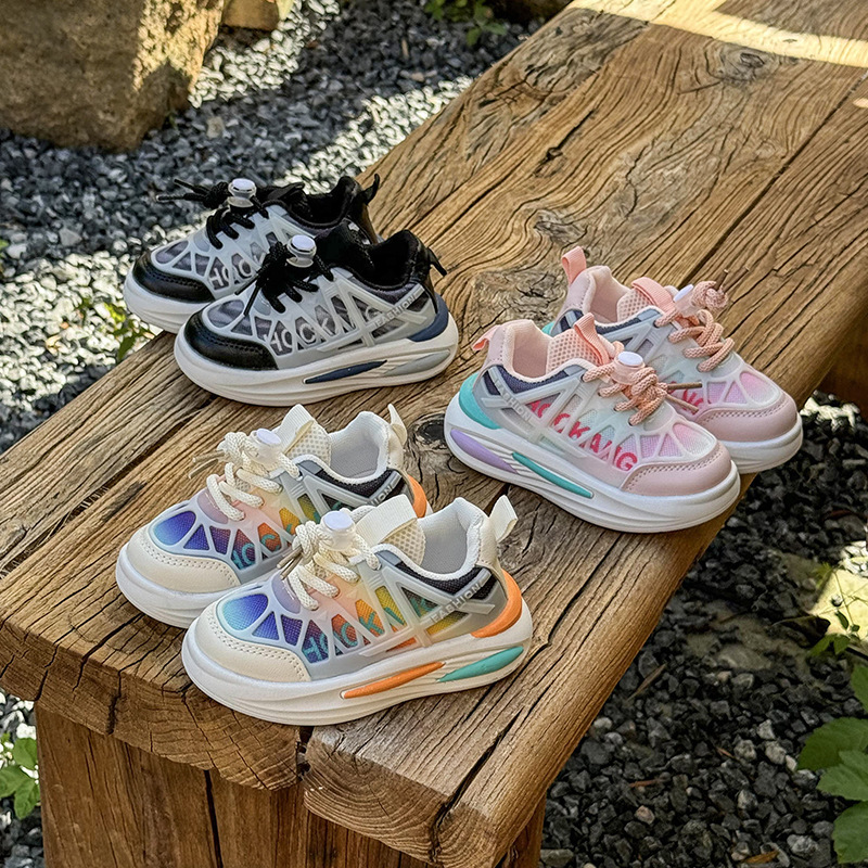 Boys and Girls Fashion Sneakers 2024 Autumn New Soft Bottom Children's Sport Shoes Toddler Walking Shoes Kids Outdoor Footwears Sizes US5c-US12.5