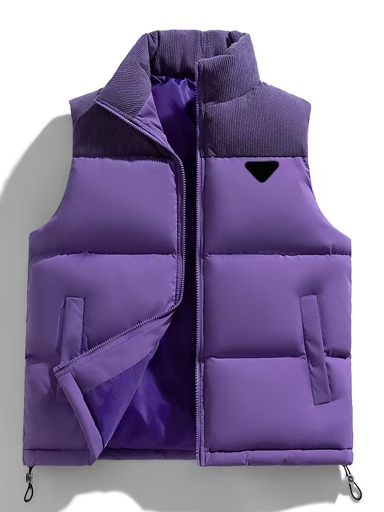 Designer Down Cotton Vests 2024: Men's & Women's Winter Warm Lightweight Casual Jackets
