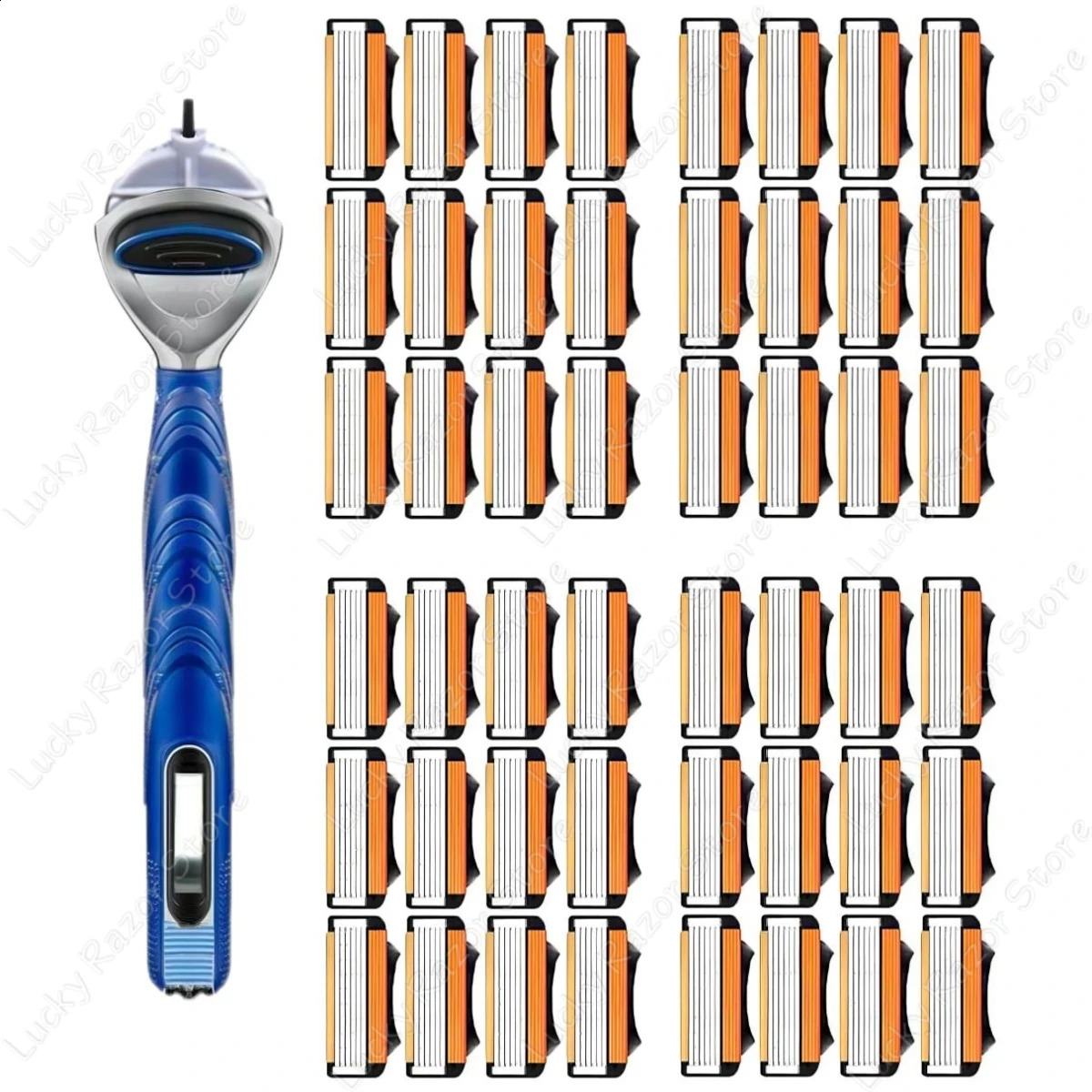 fusion Shaver Cyclic replaceable Razor Blade 5 Layers Safety Manual Shaving Head Replacement Professional Shaver Blades 241230