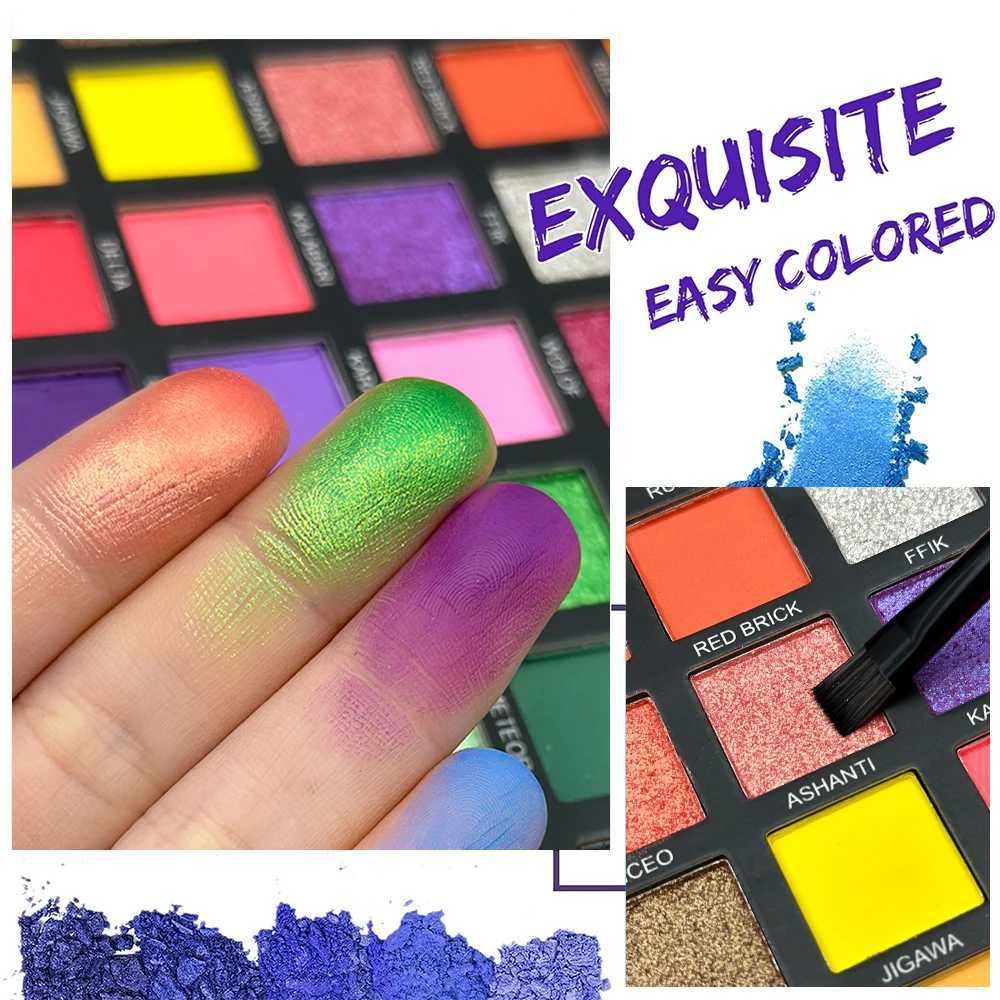 50 color eye shadow matte shimmer cosmetic board High color powder durable waterproof eye shadow cosmetic board W241230