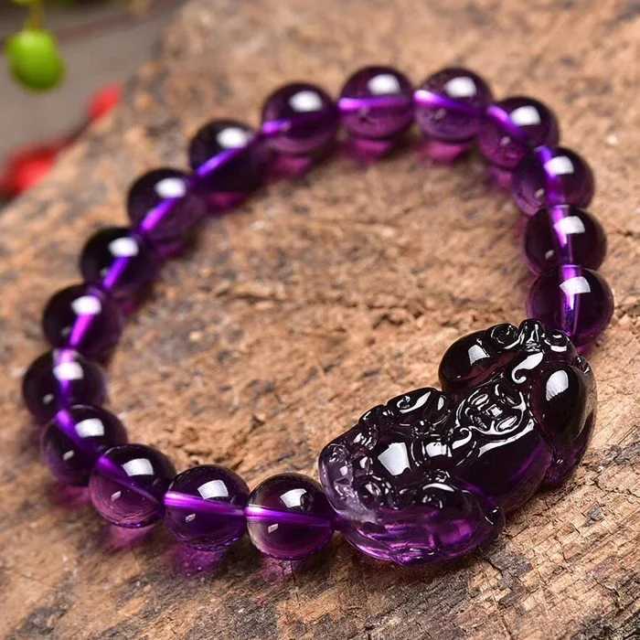 Amethyst Bracelet Brings Lucky Wealth China Fenghui Beast Crystal Bead Bracelet Party Bird Gift Womens Competition W241231