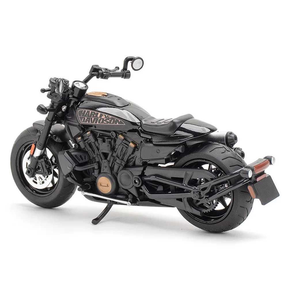 1 12 Harley SPORTSTER S Motorcycle High Simulation Die Casting Metal Alloy Model Car Sound Light Series Childrens Toy Gift M41 W241231