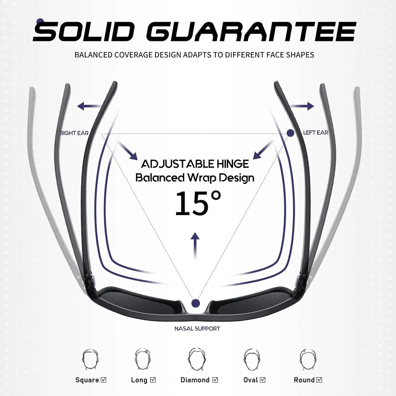 CRIXALIS 3PCS Square Polarized Sunglasses for Men Outdoor Fishing Sun Glasses Male Fashion Mirror Shades Female UV400 241230