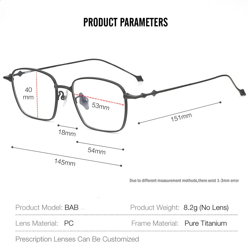 Pure Glasses Frame IP Plating Women Square Vintage Myopia Optical Prescription Eyeglasses Korean Ultralight Eyewear 241230