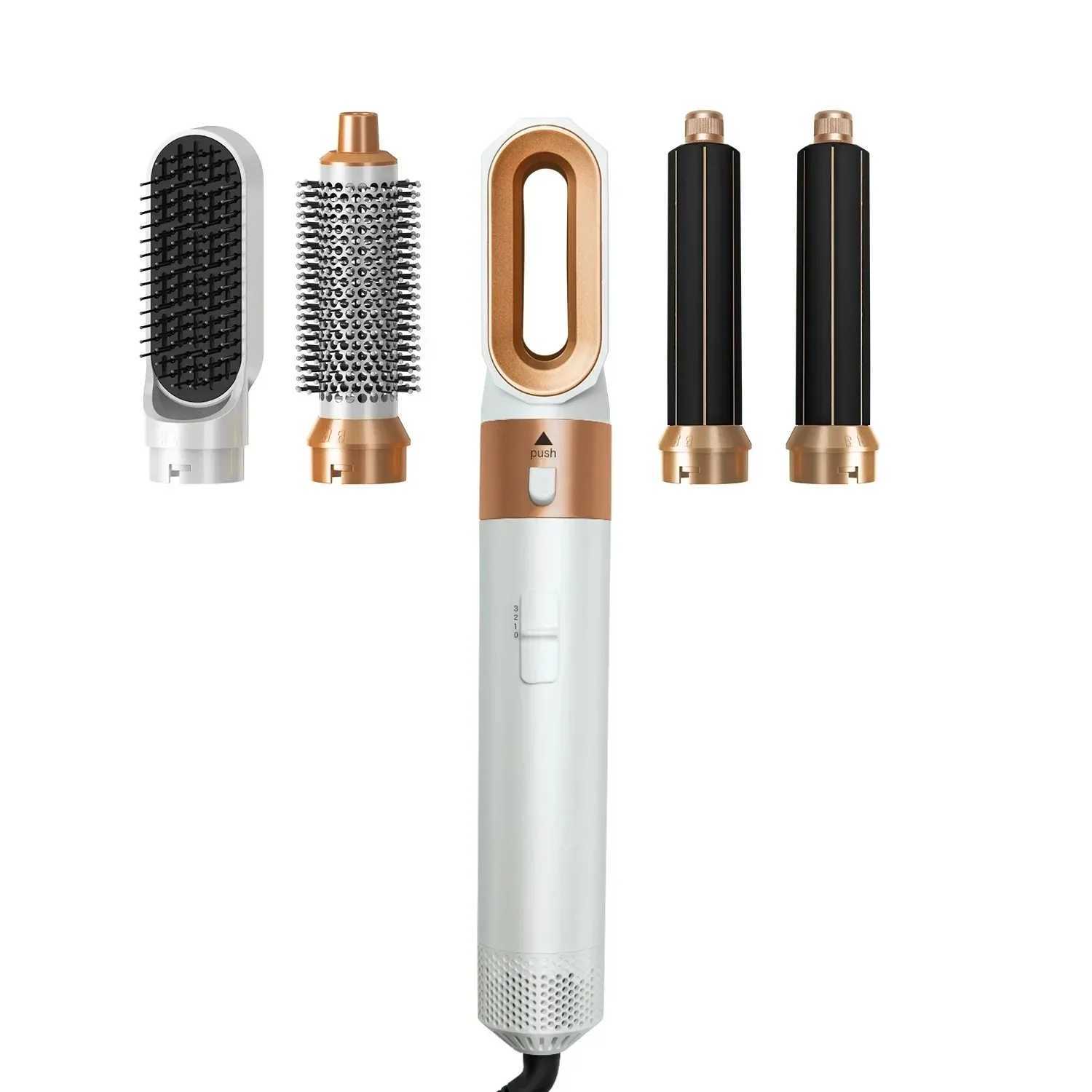 Multi functional five in one hot air combination multi head automatic curling machine straight hair dryer curling rod W241231