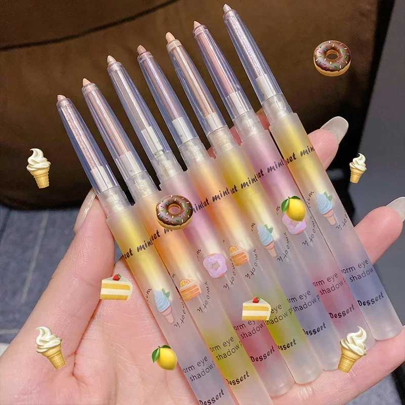 Sparkling diamonds lyrical silk pens eye shadow sticks waterproof matte bright silk eyeliner fluorescent pen makeup tools W241230