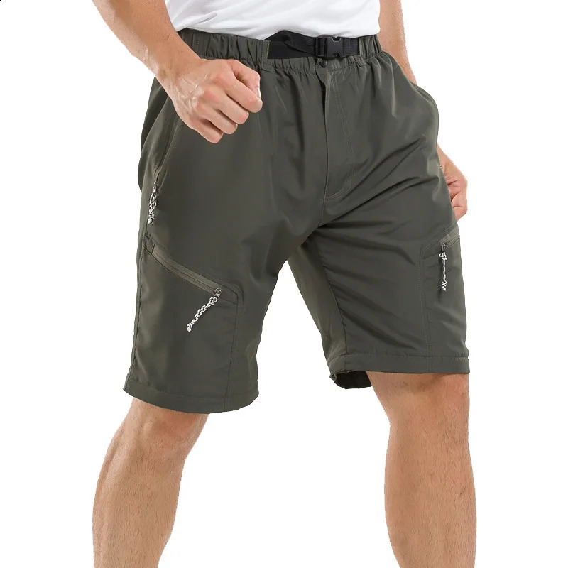 Summer mens tactical quick drying womens cargo waterproof climbing camping work pants detachable elastic shorts 241230