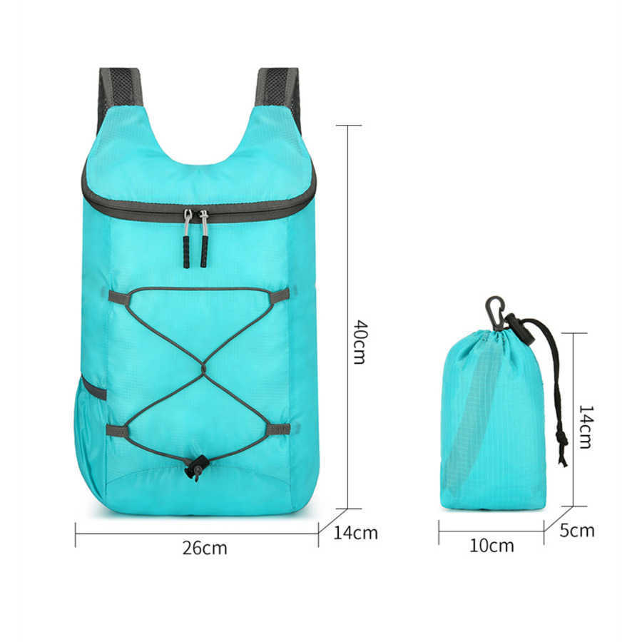 Skin Bag Travel Bags Backpack Mens and WoMens Ultra Light Sports Bag Portable Outside the Household Foldable Backpack Printed 240920