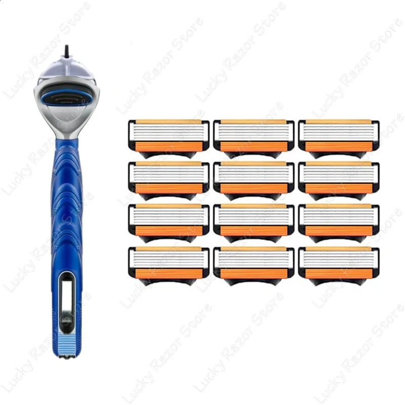 fusion Shaver Cyclic replaceable Razor Blade 5 Layers Safety Manual Shaving Head Replacement Professional Shaver Blades 241230