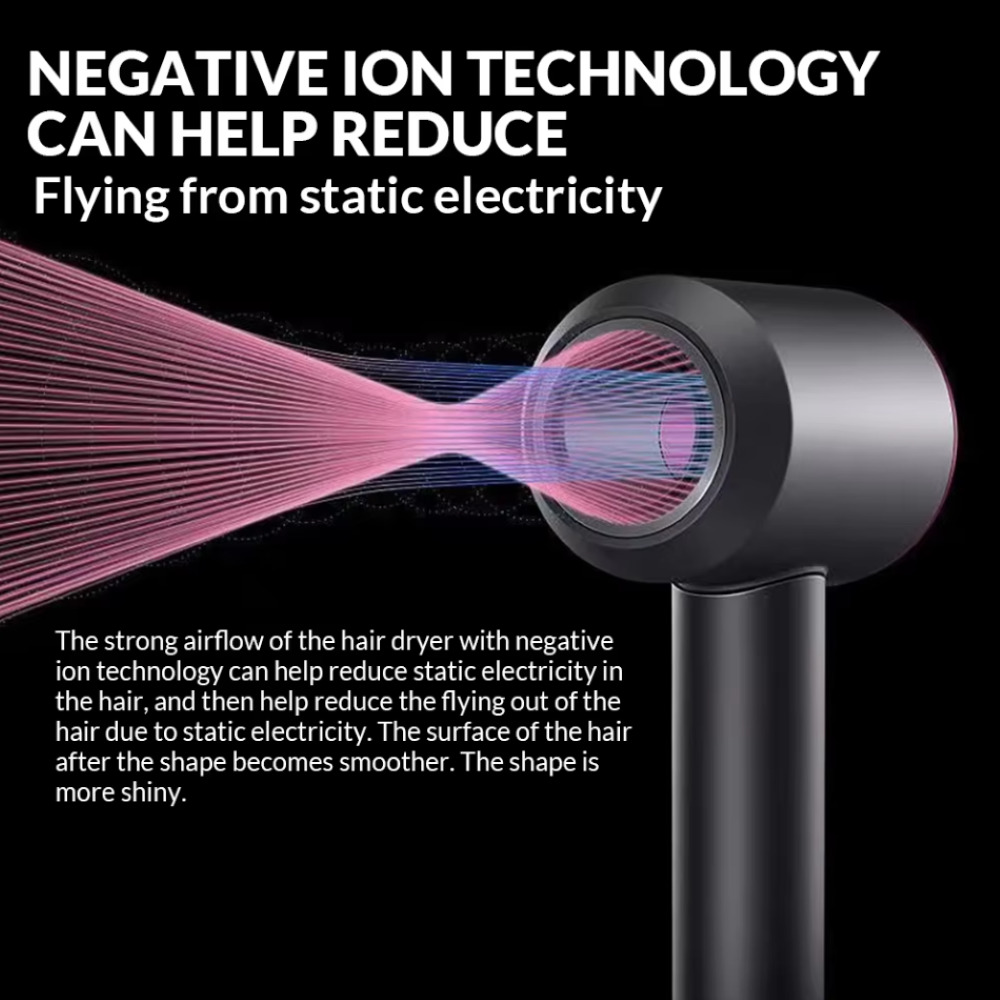 Professional Bladeless Personal Care Styg Tool Constant Negative Ion Hair Dryer