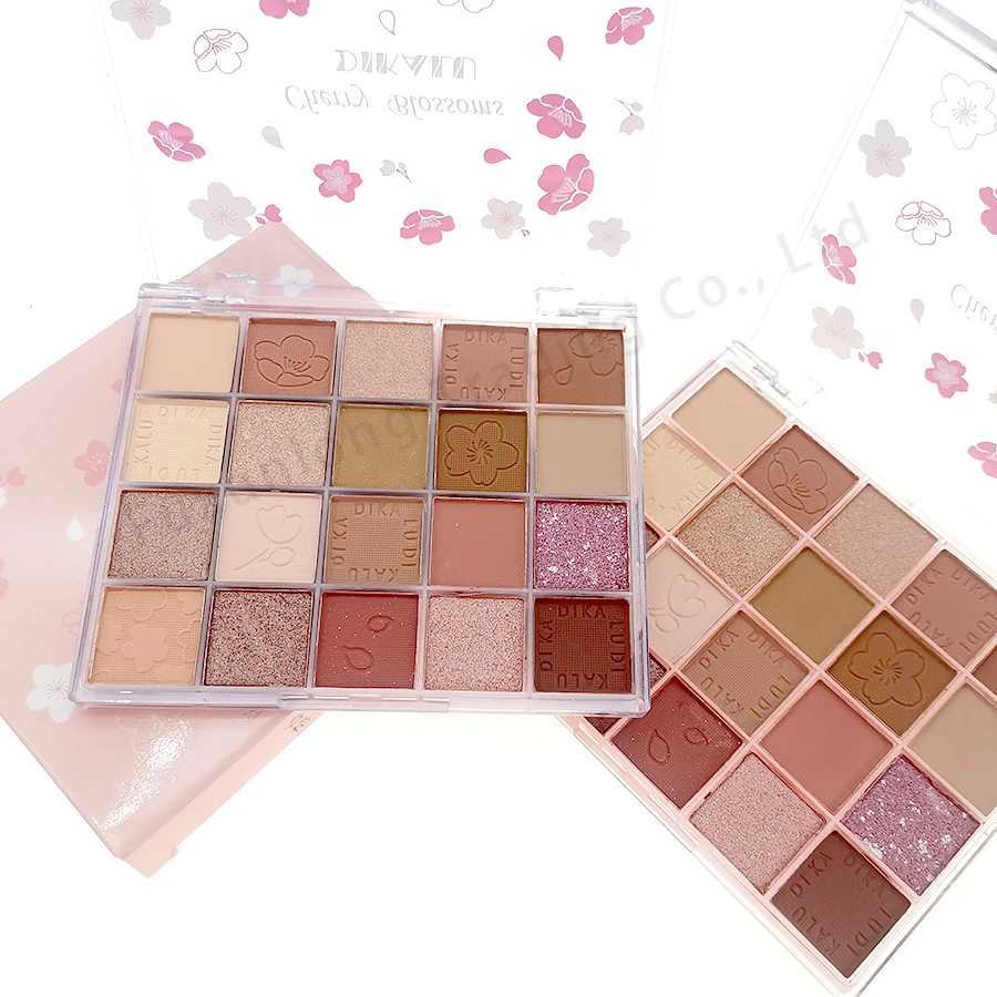 Shiny eye shadow palette waterproof Korean makeup palette Shiny girl beginner eye makeup low saturation matte eye shadow pigment W241230
