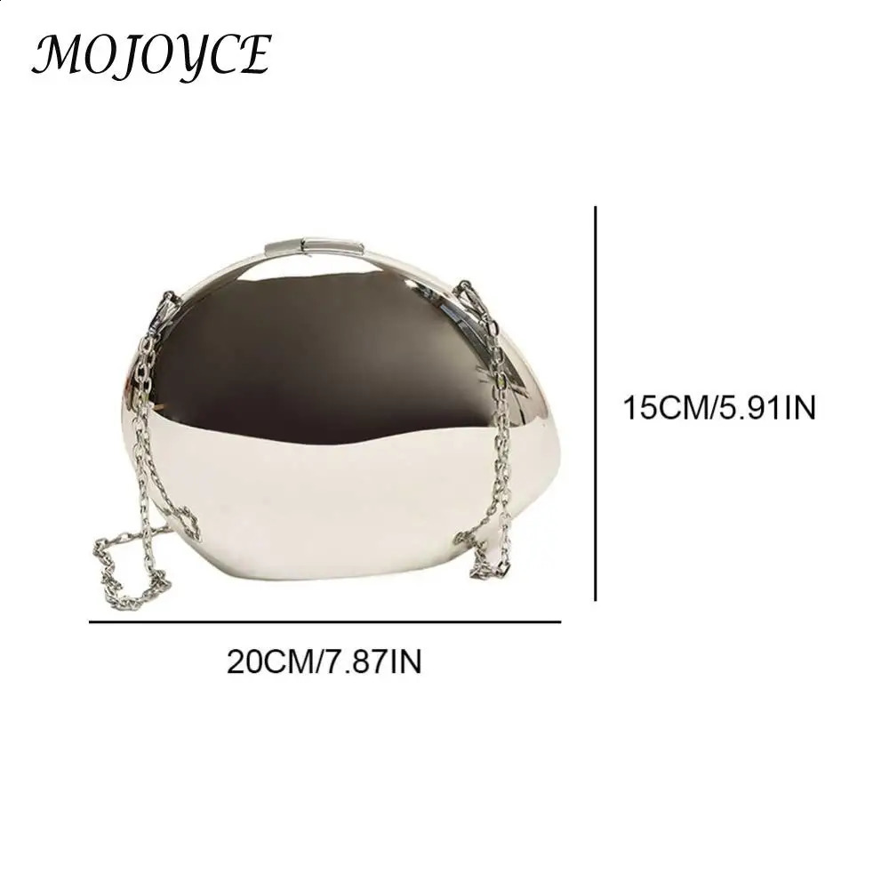 Shell Shape Acrylic Evening Bag for Women Stylish Clutch Purse with Chain Perfect for Parties Weddings and Cocktails 241231