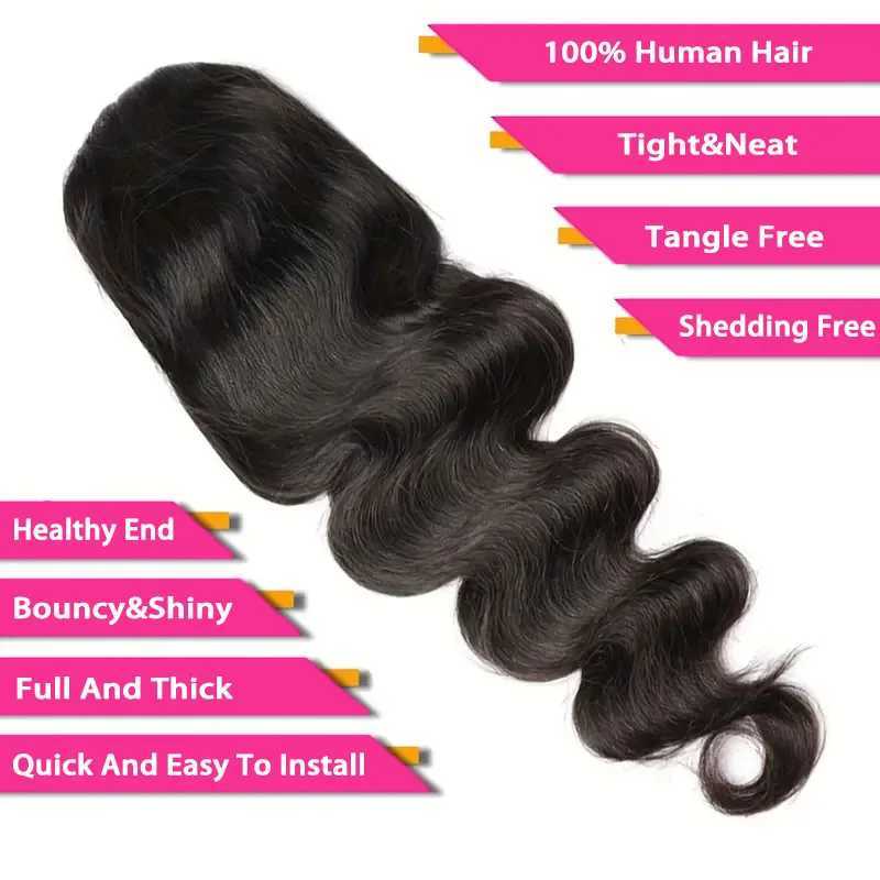 00G/piece body wave human hair brushed ponytail extension Remy hair natural ponytail clip female hair extension W241230