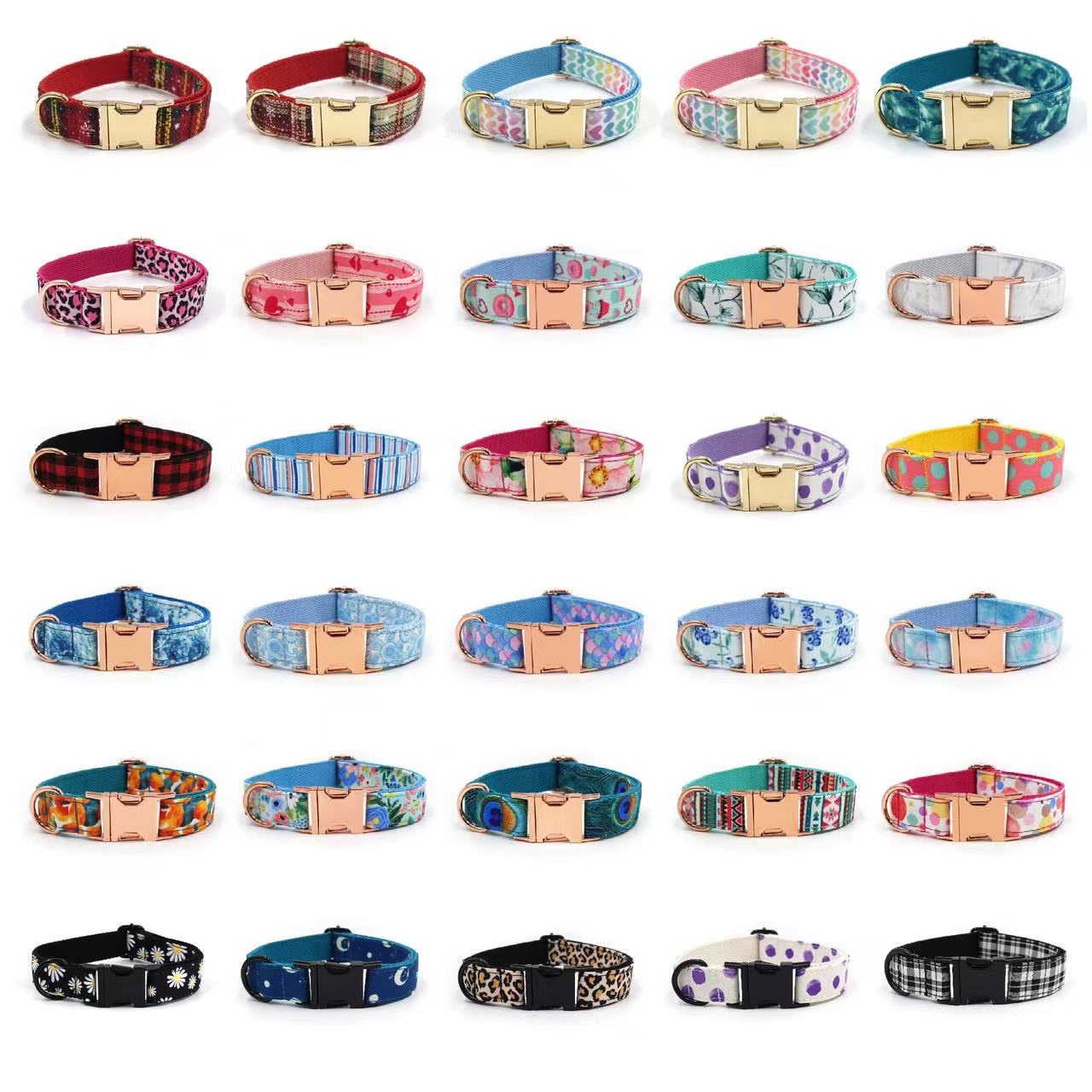 Dog Collars Dog Collars Leash Set ic Presbya Letters Pattern Print Leashes PU Leather Fashion Casual Adjustable Dogs Cats Neck Strap Cute Pet Collar P